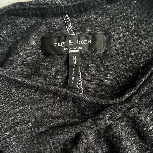 Rag & Bone distressed biker tee - Picture 6 of 8